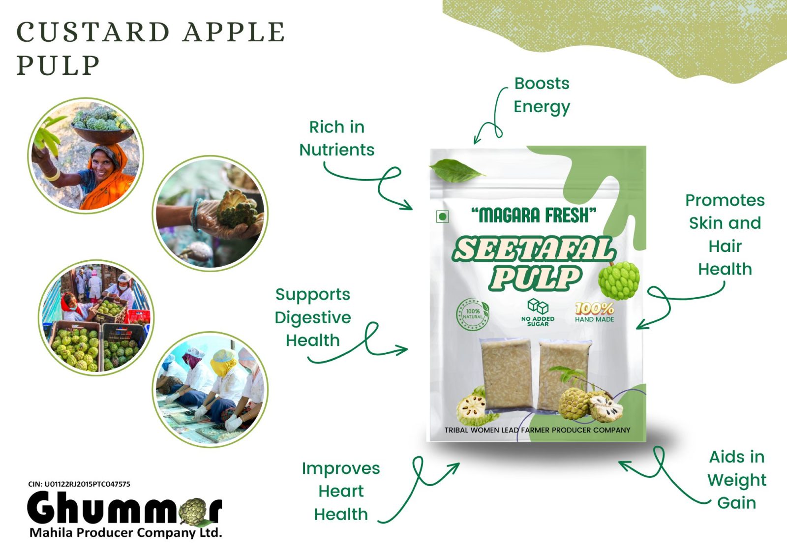 Custard Apple Pulp (Premium)